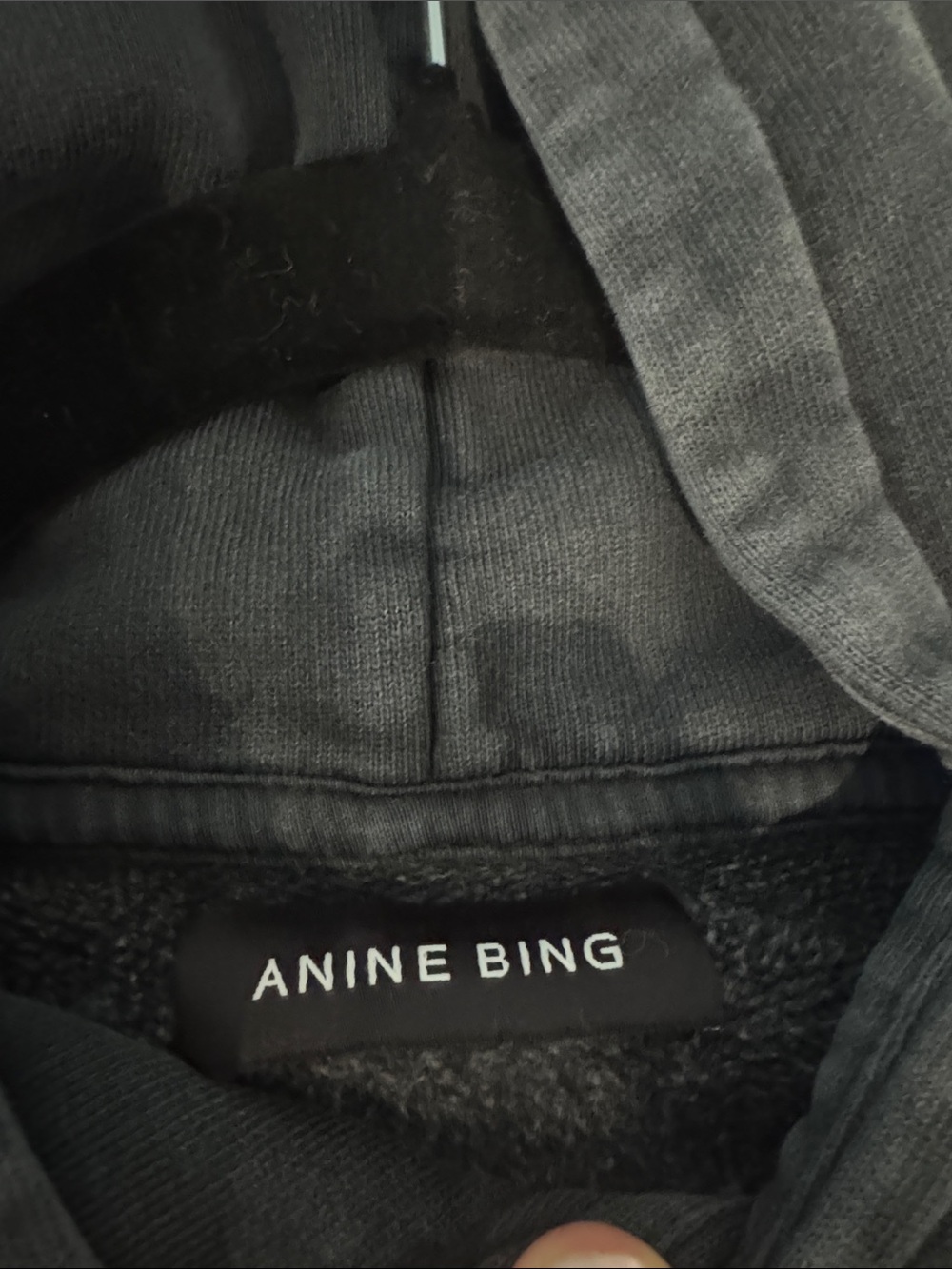 Anine Bing Vintage Black Graphic Hoodie with Eagle 'California' Print - Picture 2 of 3